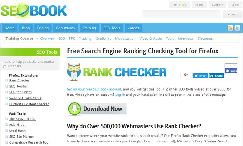 SEO Book Rank Checker