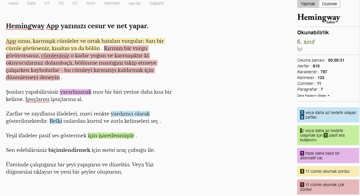 içerik kontrol aracı